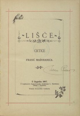 Lišće : crtice Frana Mažuranića
