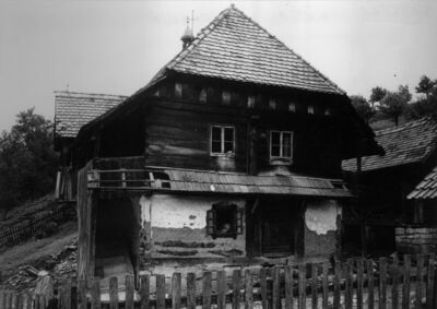 Gorička (Dvor na Uni) - Kuća Duje Kukića, zabatno pročelje, 