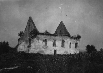 Hrastovica (Petrinja) - Kapela Sv. Duha, ruševina, total, iz