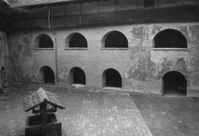 Sisak - Stari grad - Pogled na jugozapadni ugao unutrašnjeg 
