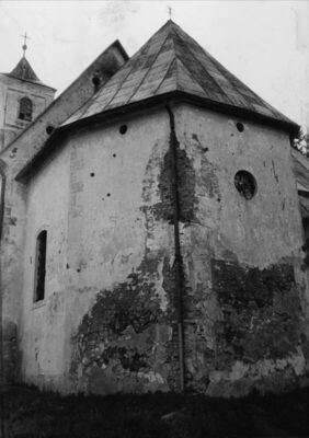 Martinska Ves - Župna crkva Sv. Martina, vanjština: pogled n