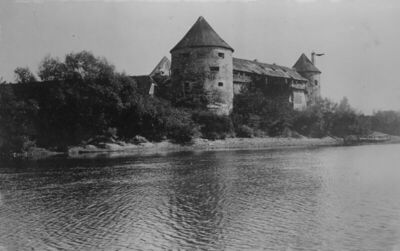 Sisak - Stari grad - Pogled od strane Kupe, stanje oko polov