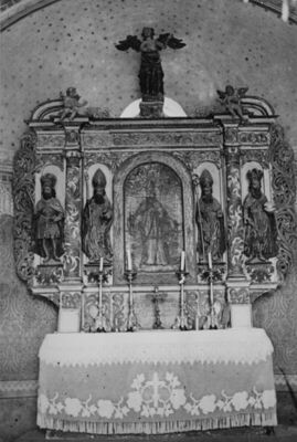 Sisak - Oltar Sv. Kvirina u kapelici na groblju iz 1700. god