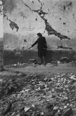 Sisak - Stari grad - Detalj: staja do oštećene kule - s vanj