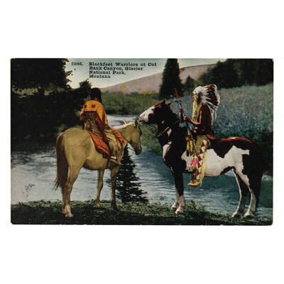 Blackfeet Warriors at Cut Bank Canyon, Glacier National Park