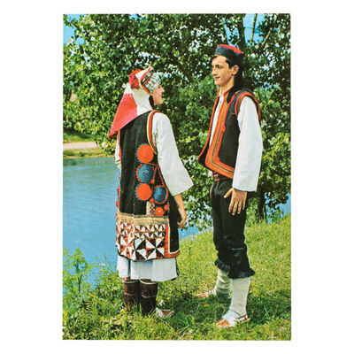 Bosna : Narodna nošnja iz Janja - Jajce