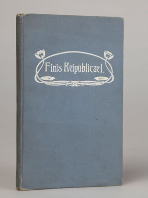 Ante Tresić Pavičić: Finnis Rei Pubblicae I, Zagreb, 1909.