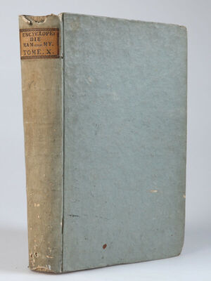 Encyclopedie, ou dictionnaire raisonne des sciences, des art