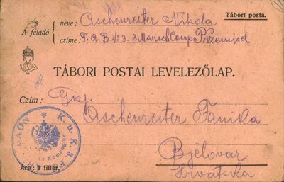 Pismo od 3. rujna 1914.