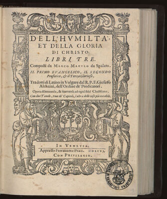 Dell’ humiltà et della gloria di Christo : libri tre