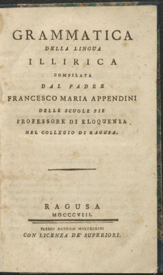 Grammatica della lingua illirica
