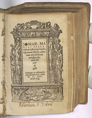Mar. Maruli Spalatensis De institutione bene beateque vivend