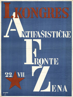 I kongres antifašističke fronte žena 22.VII.