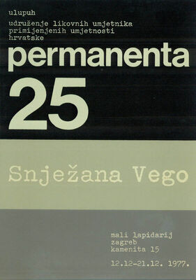Permanenta 25 - Snježana Vego