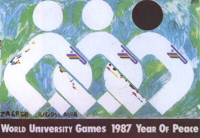 Zagreb Jugoslavia World University Games 1987 Year of Peace
