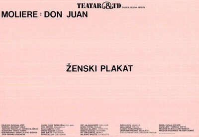 TEATAR &TD: ŽENSKI PLAKAT (Moliere)