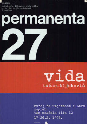 Permanenta 27 - Vida Tućan-Kljaković