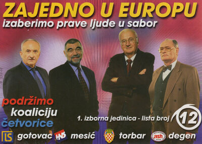 Zajedno u Europu izaberimo prave ljude u sabor