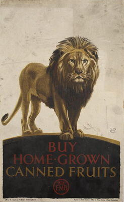 E.M.B. BUY HOME GROWN CANNED FRUITS