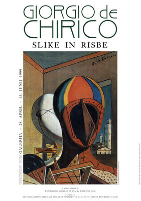 Giorgio de Chirico slike in risbe. Cankrajev dom galerija - 