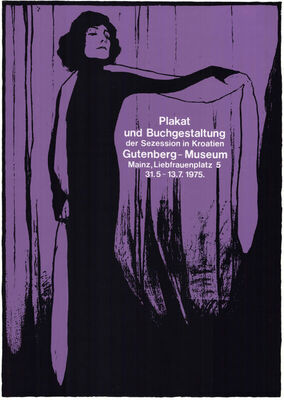 Plakat und Buchgestaltung der Sezession in Kroaten