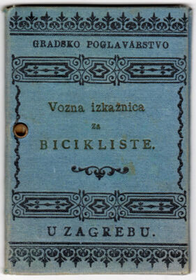 Vozna iskaznica za bicikliste u Zagrebu
