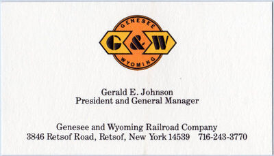 G&W Genesee and Wyoming Railroad Company
