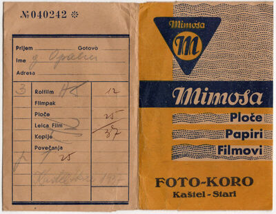 Mimosa ploče, papiri, filmovi Foto-koro Kaštel-Stari