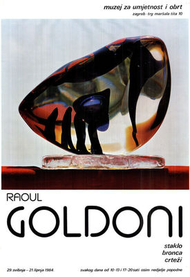 RAOUL GOLDONI staklo bronca crteži