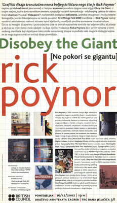 Disobey the Giant: Rick Poynor
