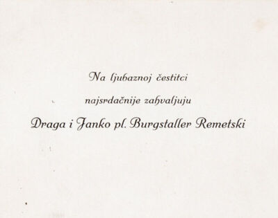 Draga i Janko pl. Burgstaller Remetski