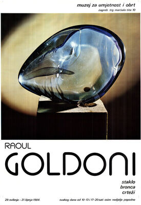 RAOUL GOLDONI staklo bronca crteži