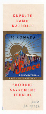 Sunce radio baterija