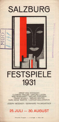 SALZBURG FESTSPIELE 1931