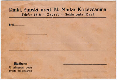 Rmkt. župski ured Bl. Marka Križevčanina Zagreb