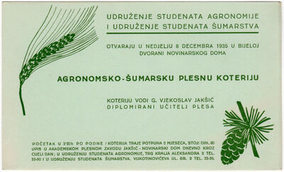AGRONOMSKO-ŠUMARSKA PLESNA KOTERIJA...