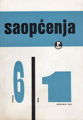 Pliva Saopćenja; svezak 6, broj 1