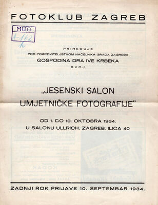 Fotoklub Zagreb JESENSKI SALON