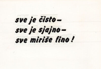 Labud Sve je čisto - sve je sjajno - sve miriše fino!