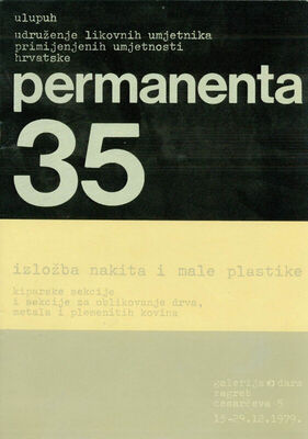 Permanenta 35 - izložba nakita i male plastike