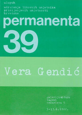 Permanenta 39 - Vera Gentić