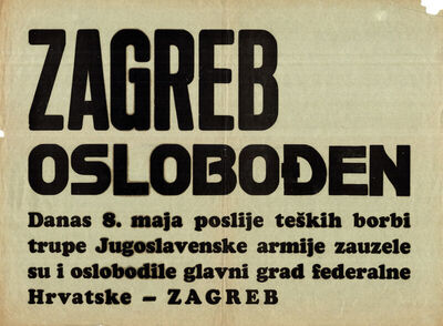 Zagreb oslobođen