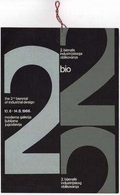 2. biennale industrijskega oblikovanja bio