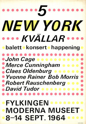 5 NEW YORK KVALLAR balett konsert happening
