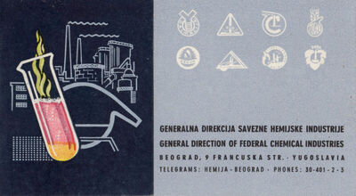 GENERALNA DIREKCIJA SAVEZNE HEMIJSKE INDUSTRIJE 1949