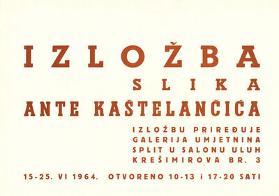 Izložba slika Ante Kaštelančića