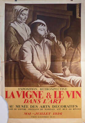 exposition retrospective LA VIGNE,LE VIN DANS L'ART