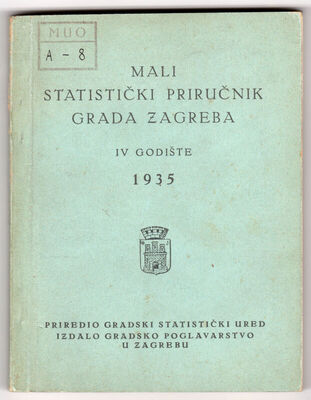 Mali statistički priručnik grada Zagreba IV godište 1935.