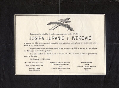 Josipa Juranić r. Iveković