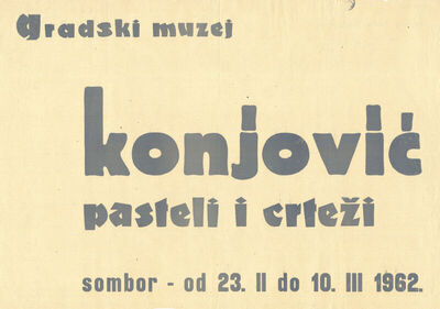 Konjović, pasteli i crteži